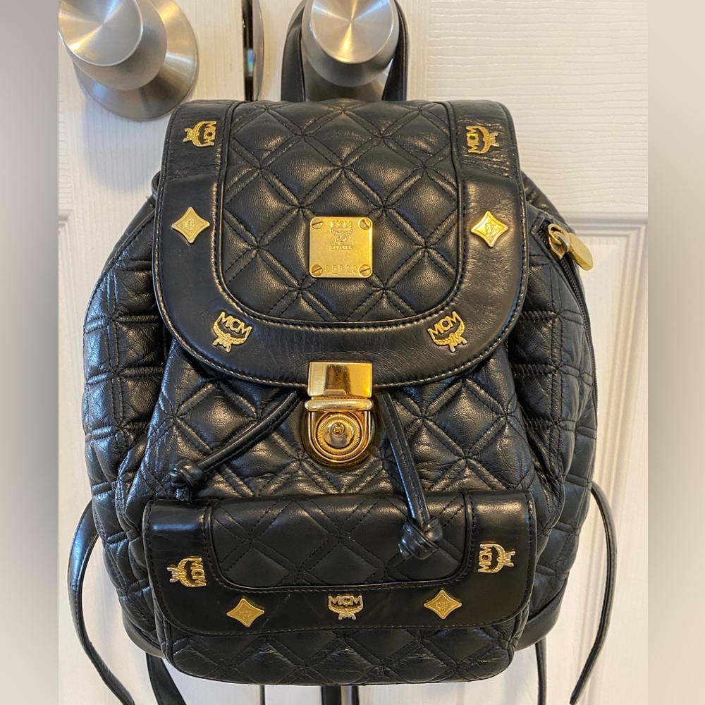 MCM Quilted Backpack